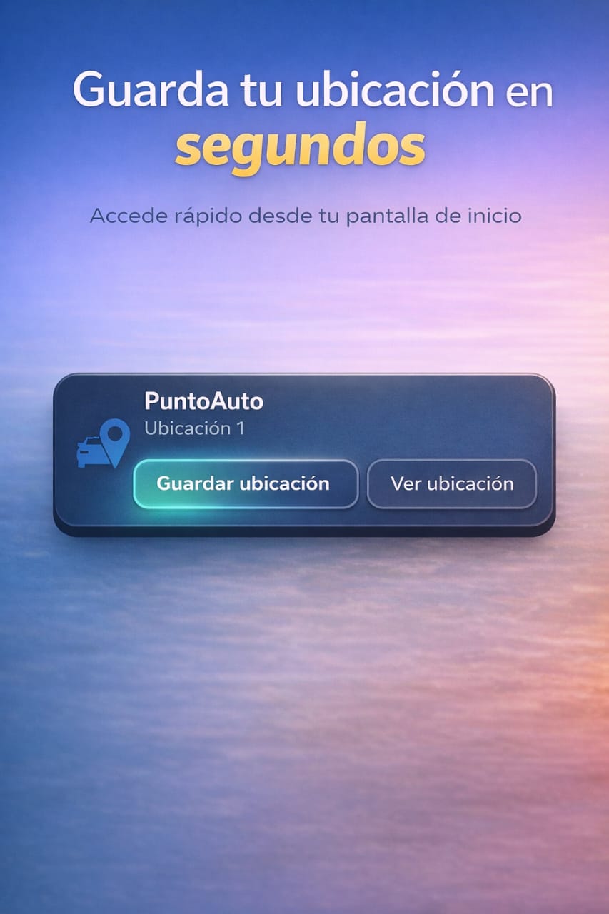 PuntoAuto widget guardar ubicación
